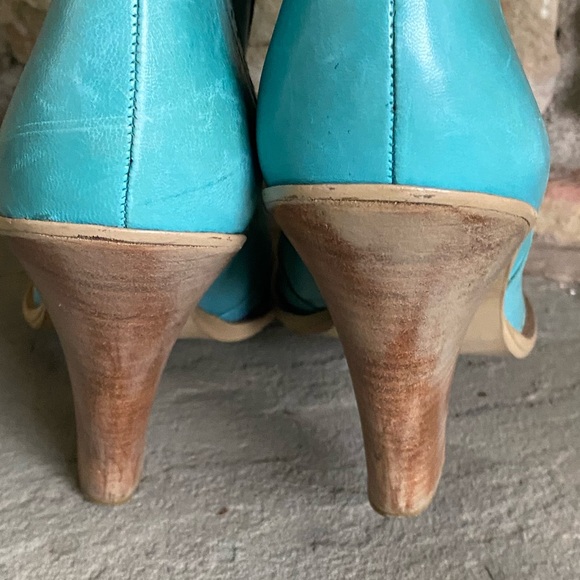 BCBGirls Turquoise Cowboy Boots Size 9 1/2B - Picture 7 of 10